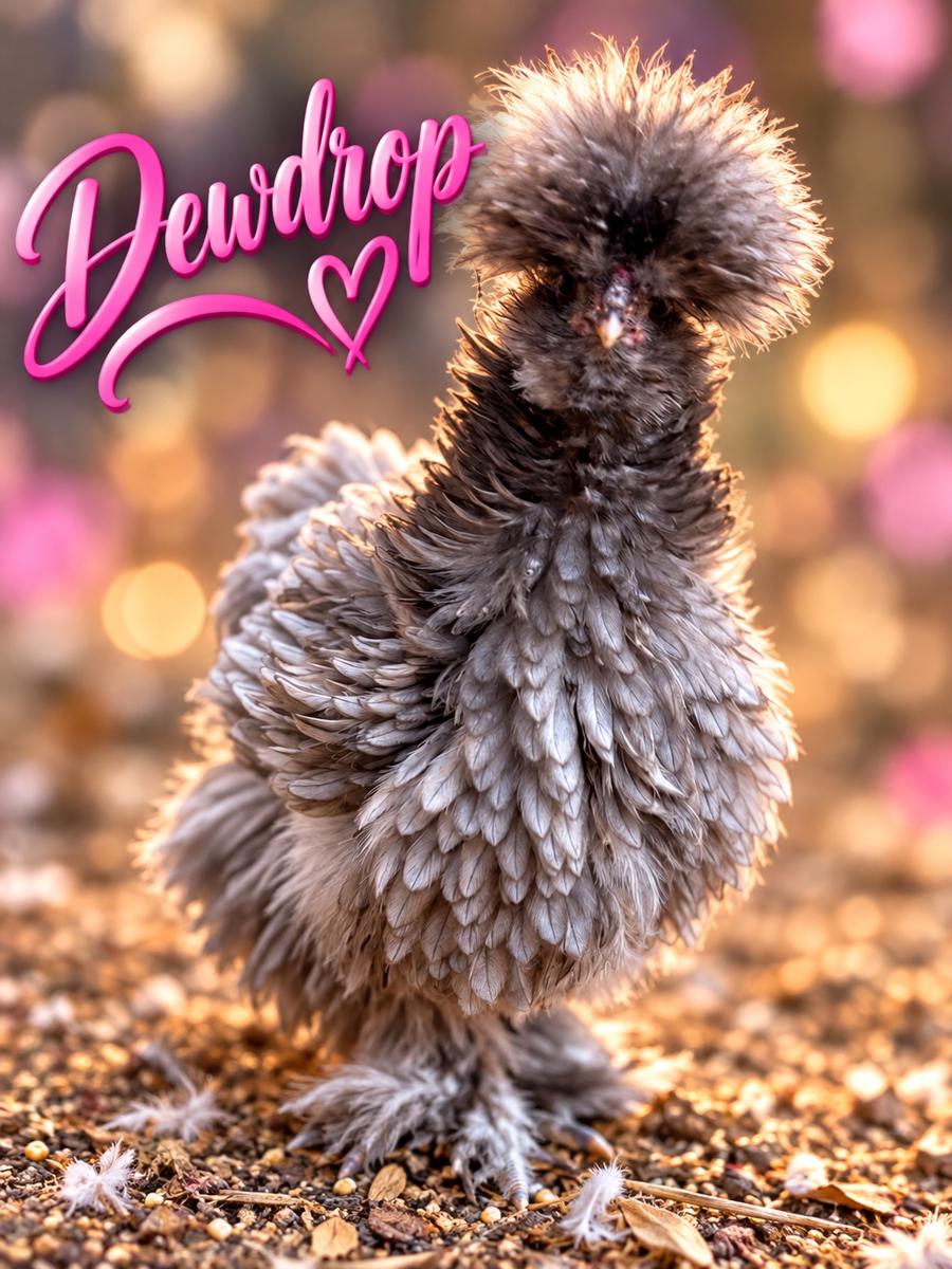 Dewdrop, Silkie hen