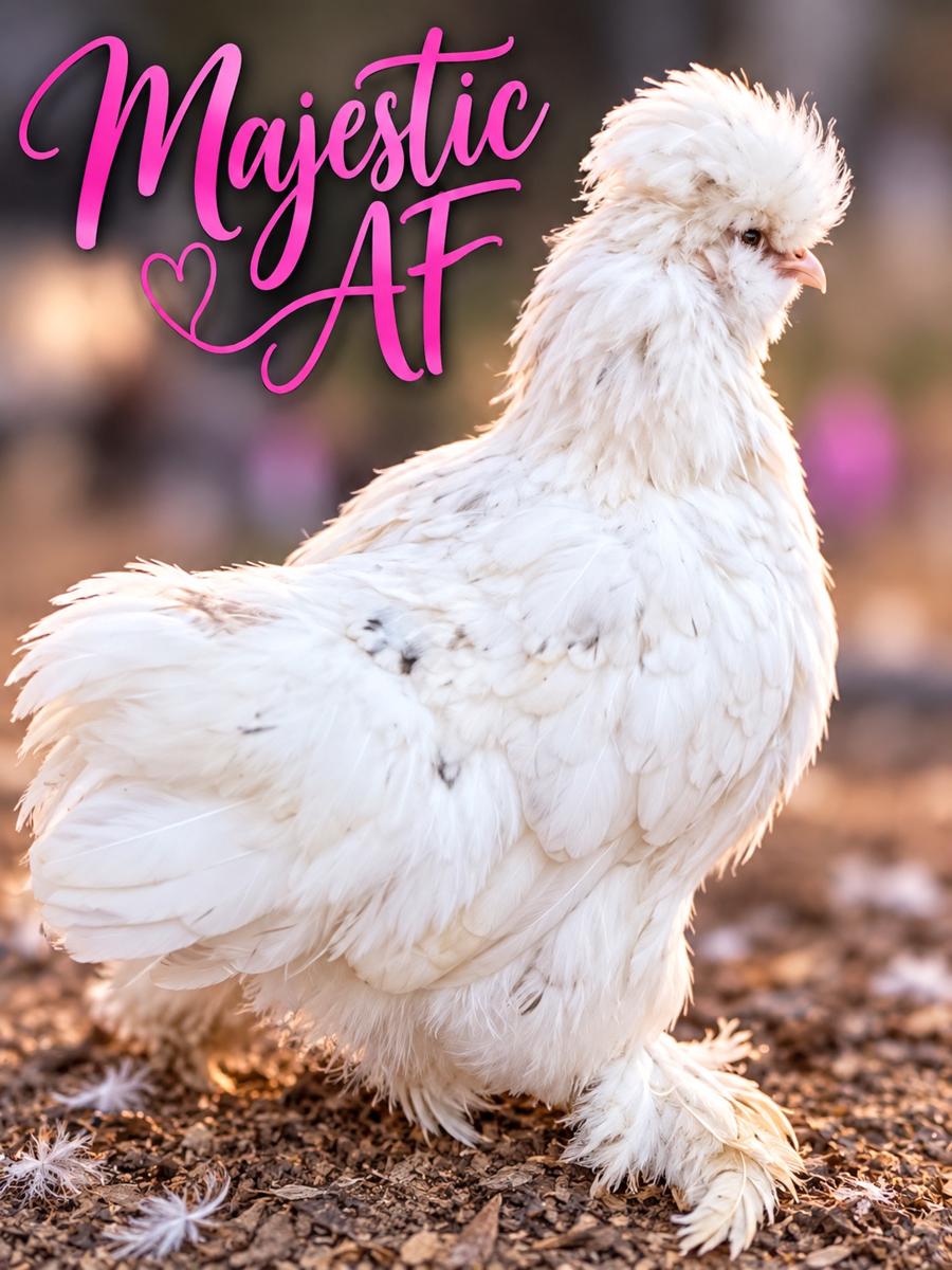 Majestic AF, Silkie hen