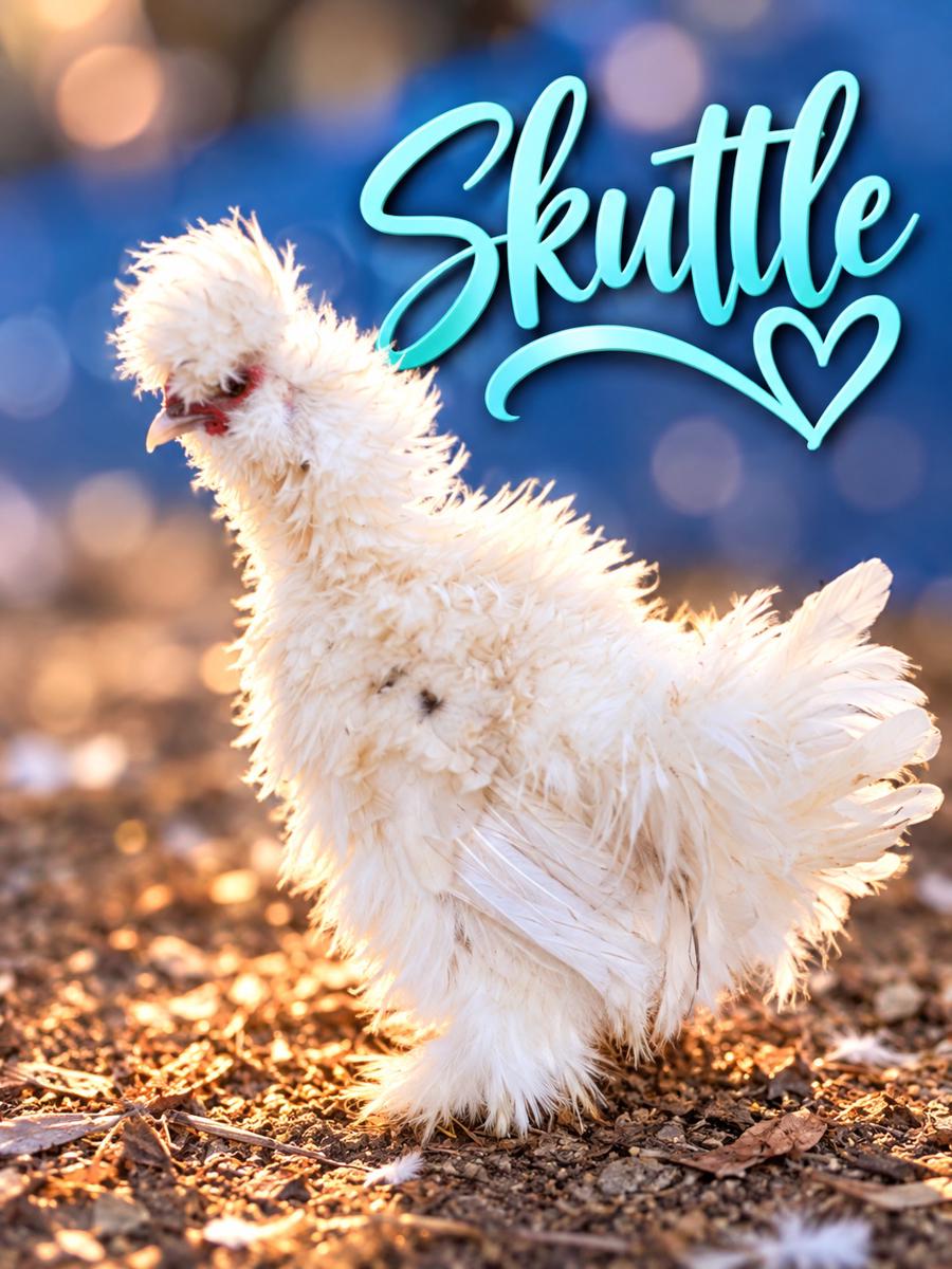 Skuttle, upcoming Silkie rooster